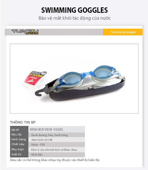 Kính bơi View V500S