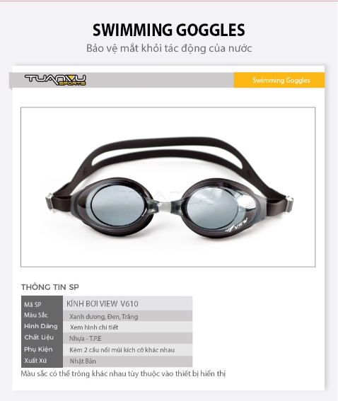 Kính bơi View V610