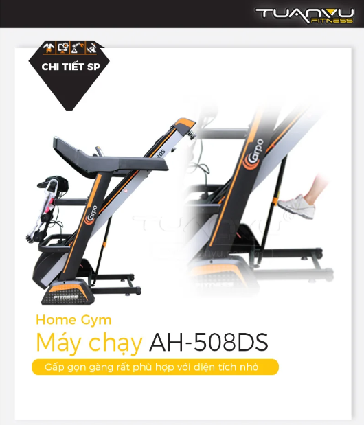 Máy chạy bộ gia đình CARPO AH508DS