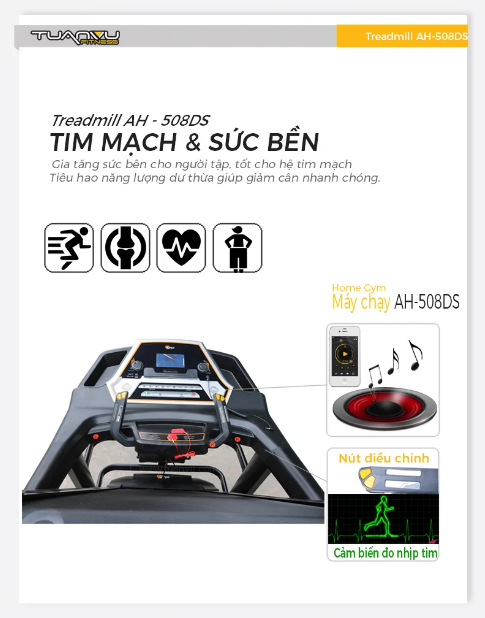 Máy chạy bộ gia đình CARPO AH508DS