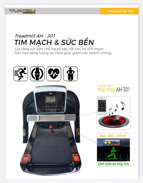 Máy chạy gia đình Carpo AH301