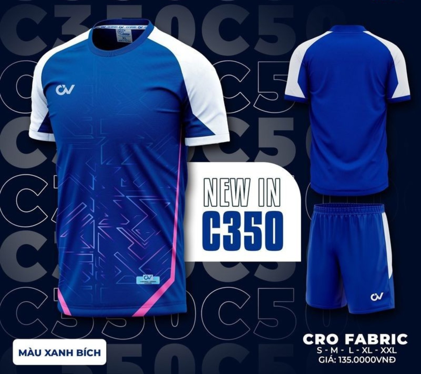 Quần áo đá bóng C350