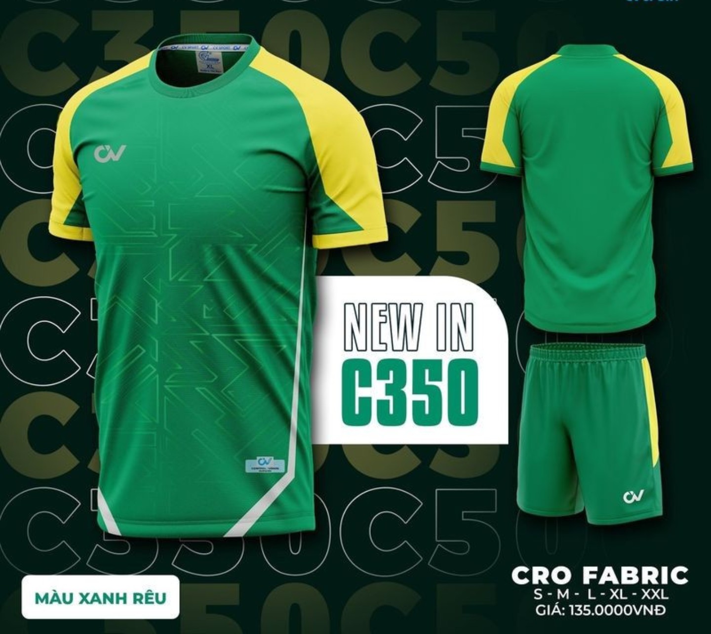 Quần áo đá bóng C350