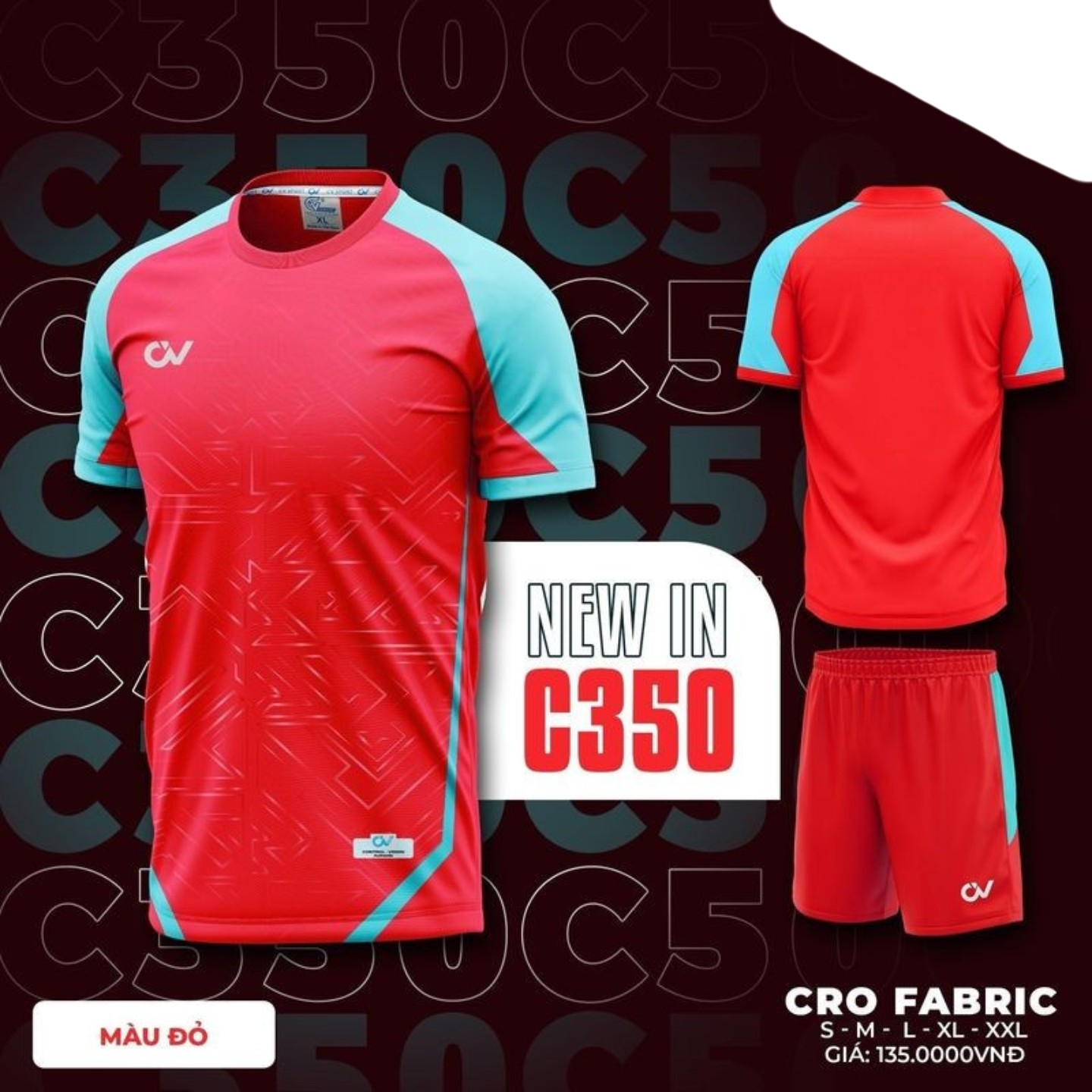 Quần áo đá bóng C350