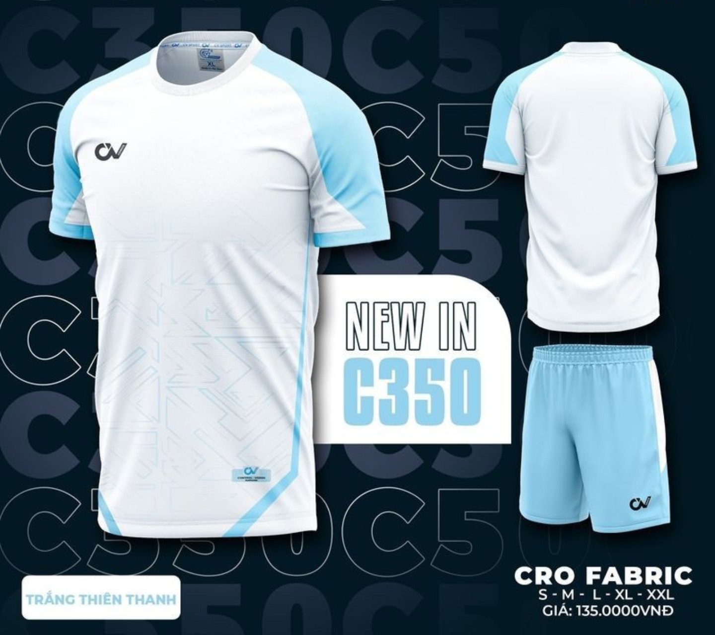 Quần áo đá bóng C350