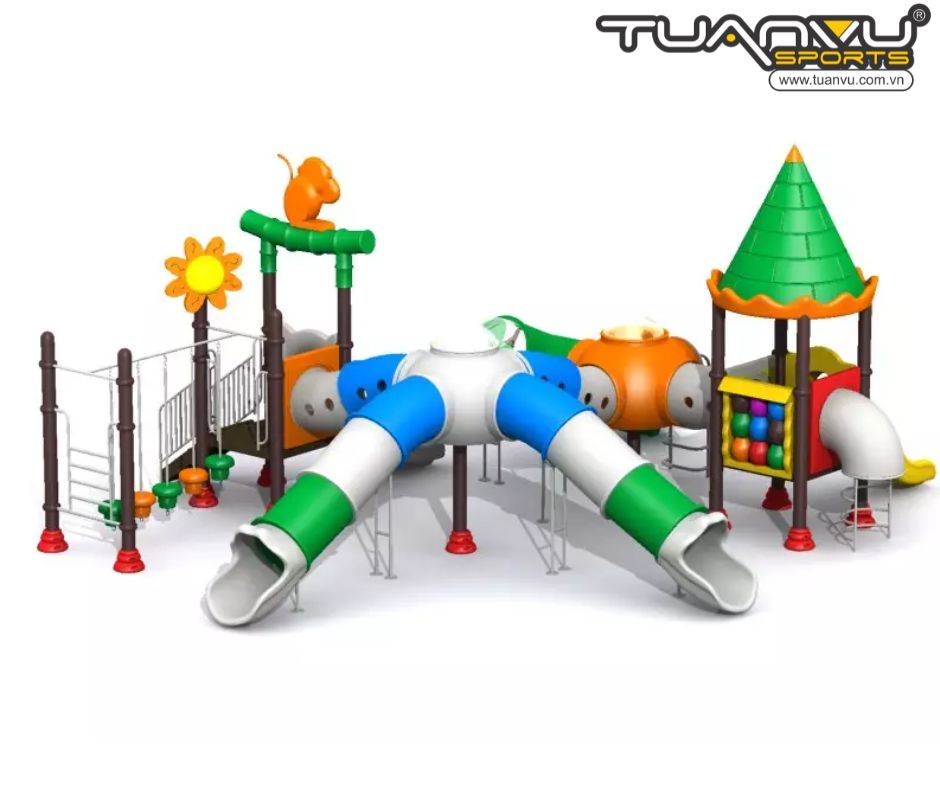 Sân chơi ngoài trời mầm non KP-CB107