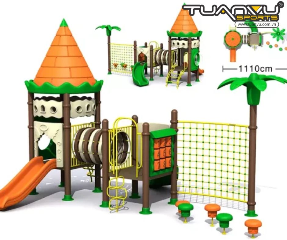 Sân chơi ngoài trời mầm non KP-CB111