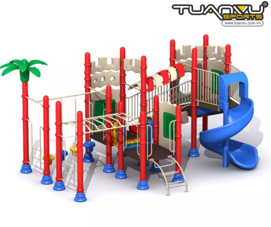 Sân chơi ngoài trời mầm non KP-CB119
