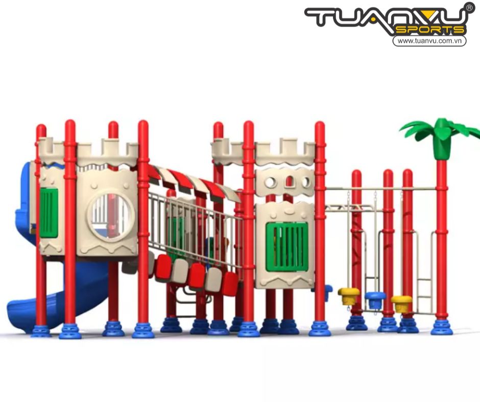 Sân chơi ngoài trời mầm non KP-CB119