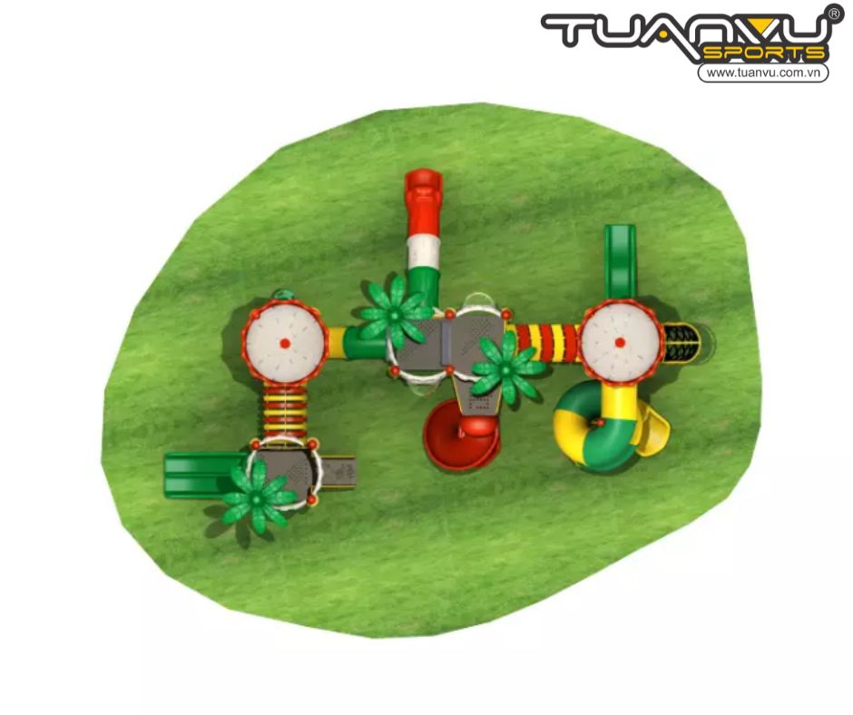 Sân chơi ngoài trời mầm non KP-CB126