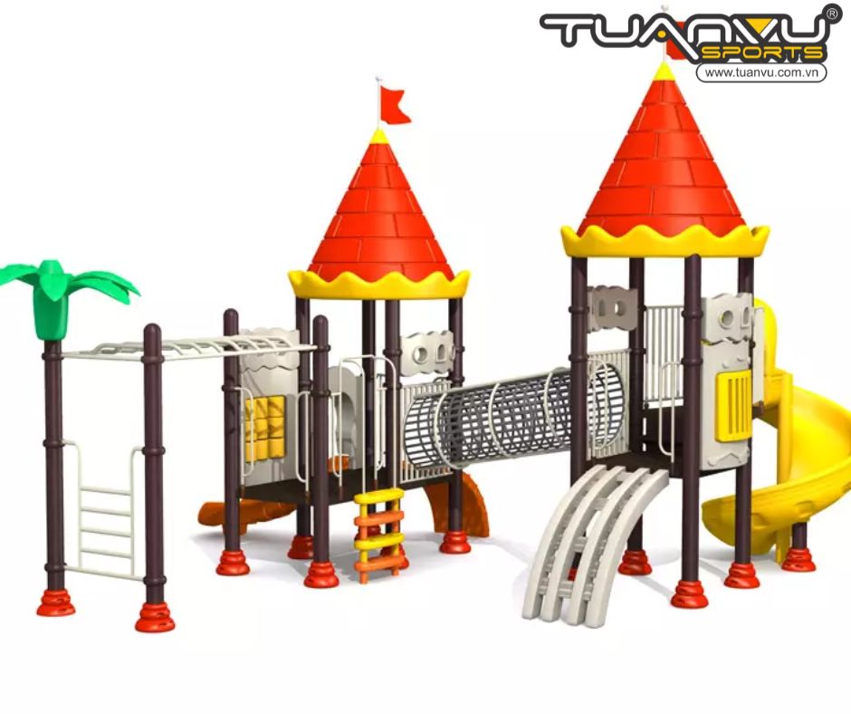 Sân chơi ngoài trời mầm non KP-CB1280