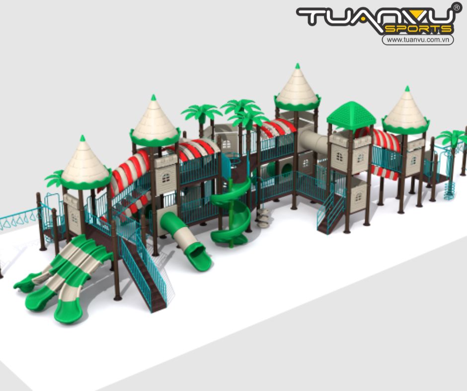 Sân chơi ngoài trời mầm non KP-CB201215