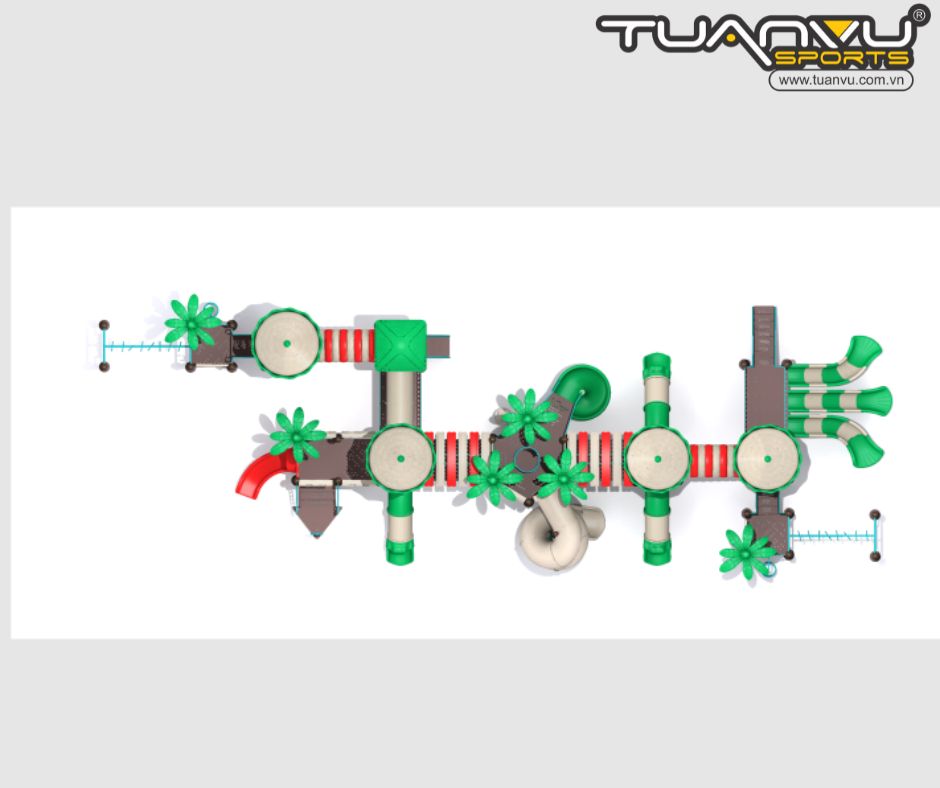 Sân chơi ngoài trời mầm non KP-CB201215