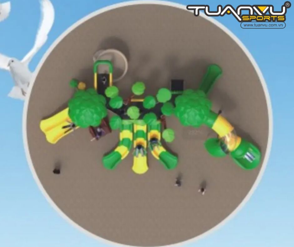 Sân chơi ngoài trời mầm non KP-MDL1705701