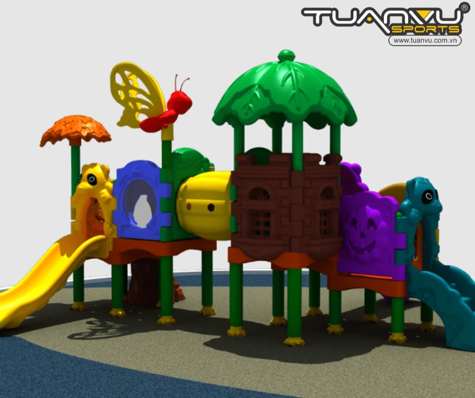 Sân chơi ngoài trời mầm non KP-QS001