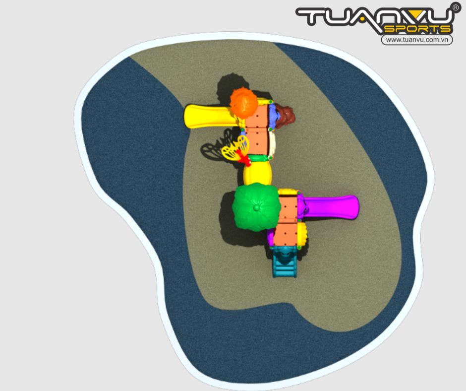Sân chơi ngoài trời mầm non KP-QS001