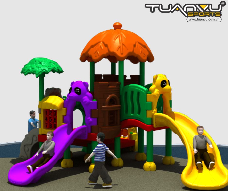Sân chơi ngoài trời mầm non KP-QS002