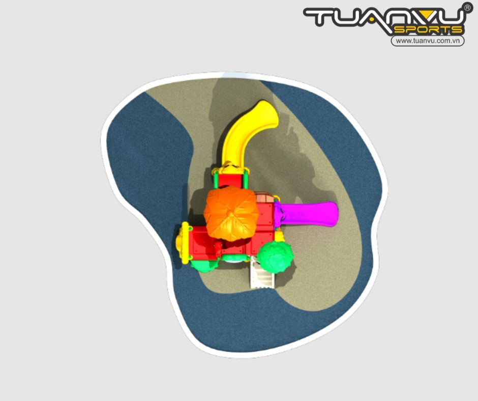 Sân chơi ngoài trời mầm non KP-QS002