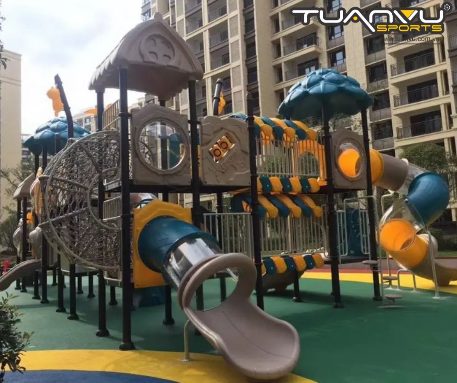 Sân chơi ngoài trời mầm non KP-XAL120