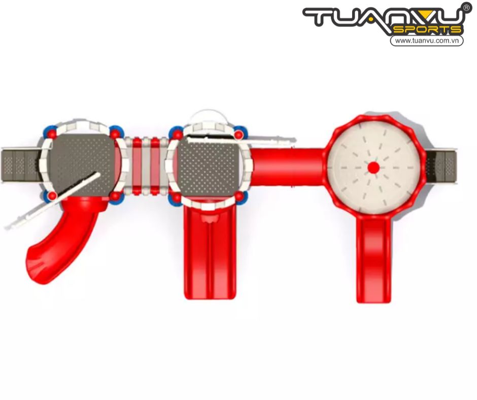 Sân chơi ngoài trời mầm non lâu đài tuyết Giáng sinh