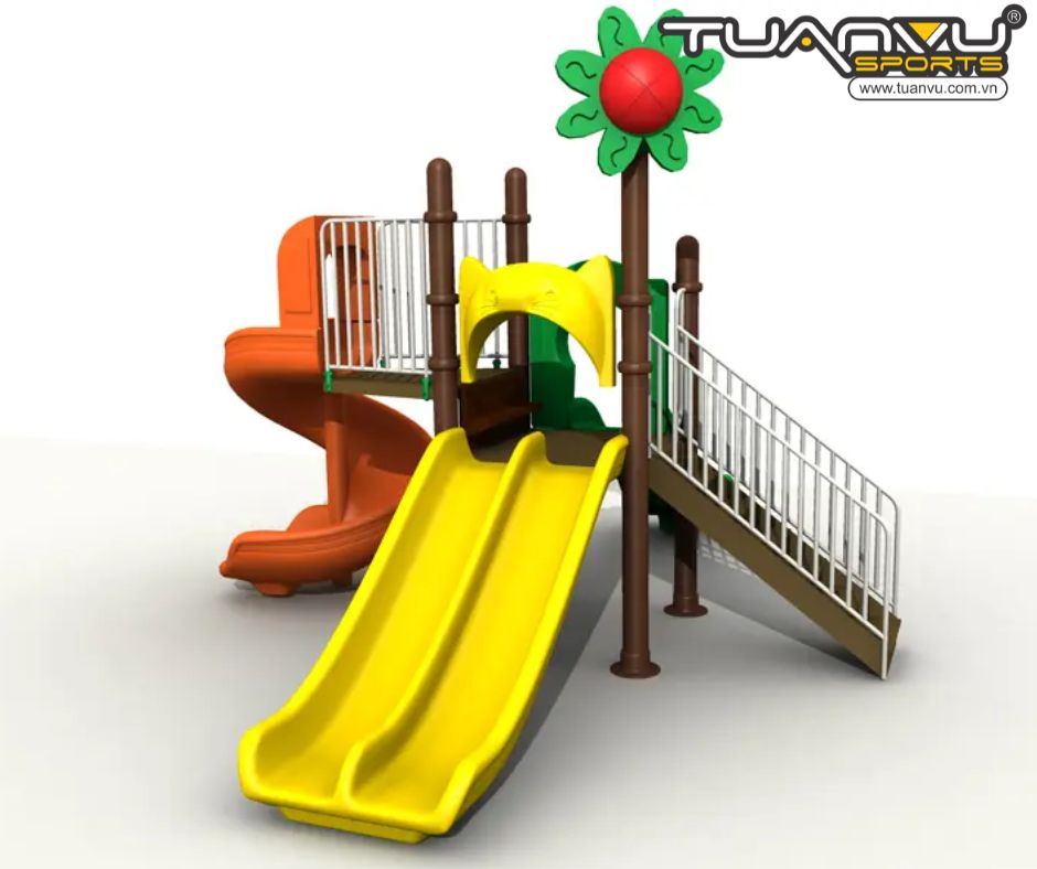 Sân chơi ngoài trời mầm non TQ-ZR126