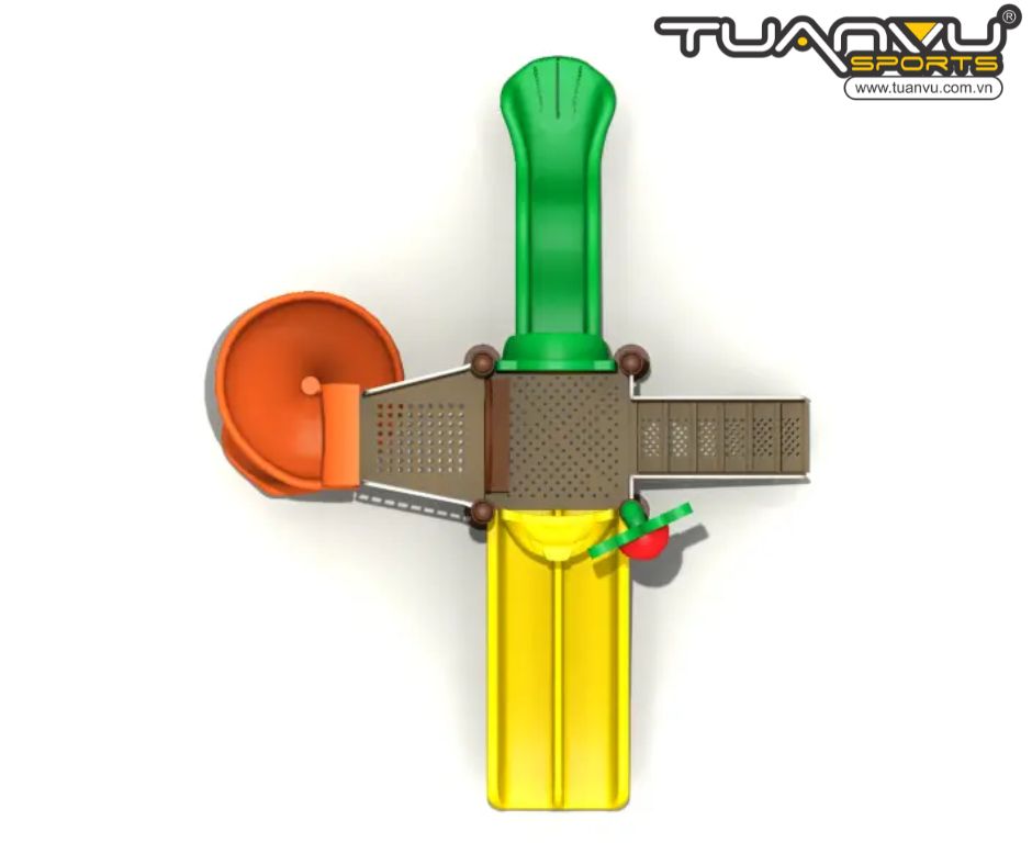 Sân chơi ngoài trời mầm non TQ-ZR126