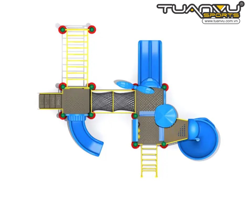 Sân chơi ngoài trời mầm non TQ-ZR214