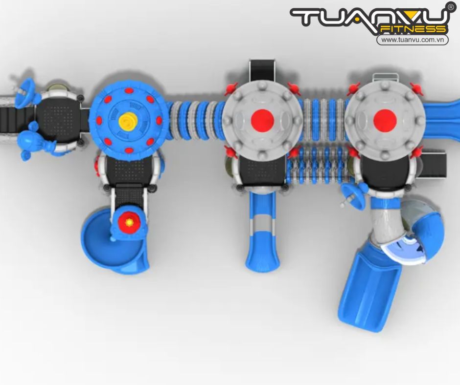 Sân chơi ngoài trời mầm non vũ trụ KP-TK001