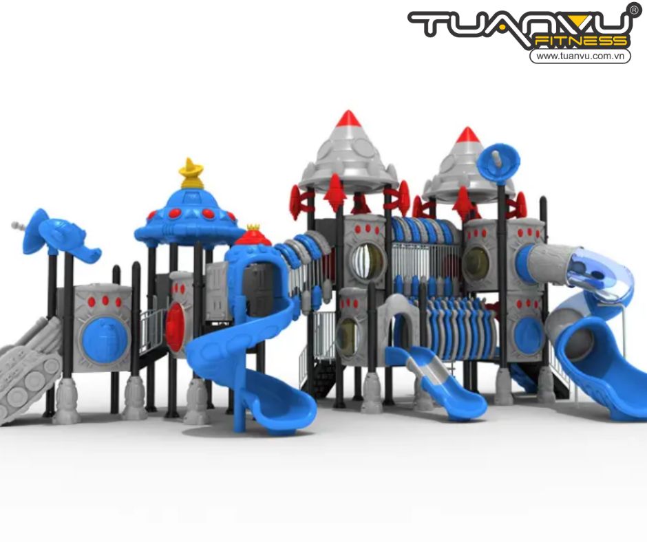Sân chơi ngoài trời mầm non vũ trụ KP-TK001