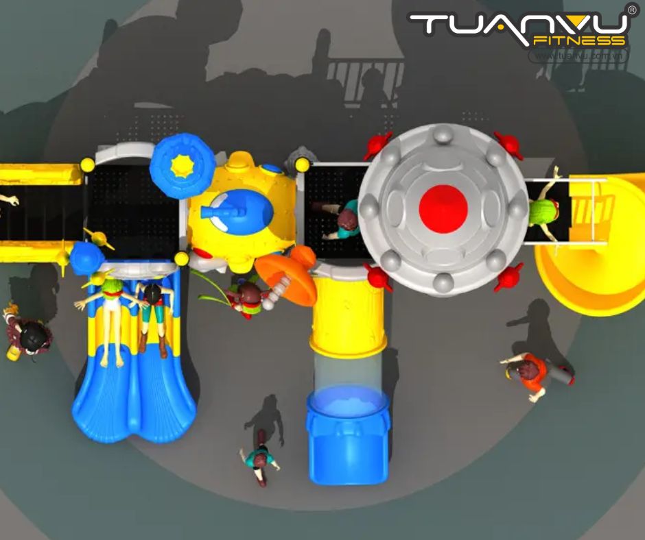 Sân chơi ngoài trời mầm non vũ trụ KP-TK005