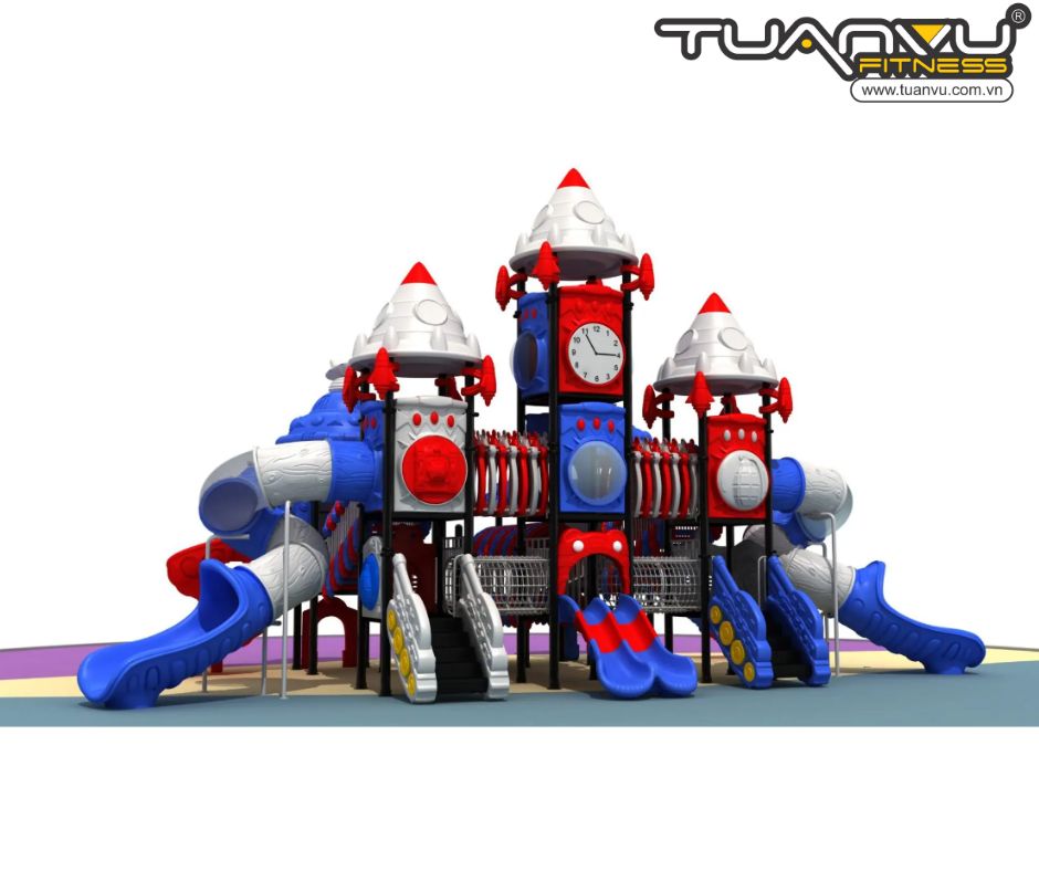 Sân chơi ngoài trời mầm non vũ trụ KP-TK008