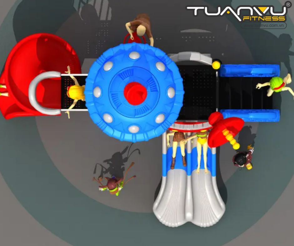 Sân chơi ngoài trời mầm non vũ trụ KP-TK011