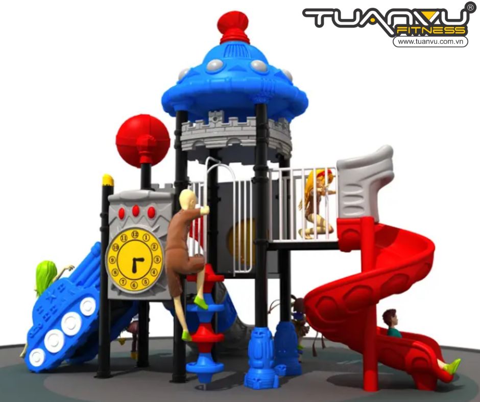 Sân chơi ngoài trời mầm non vũ trụ KP-TK011