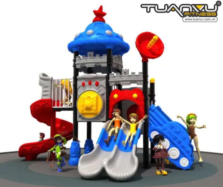 Sân chơi ngoài trời mầm non vũ trụ KP-TK011