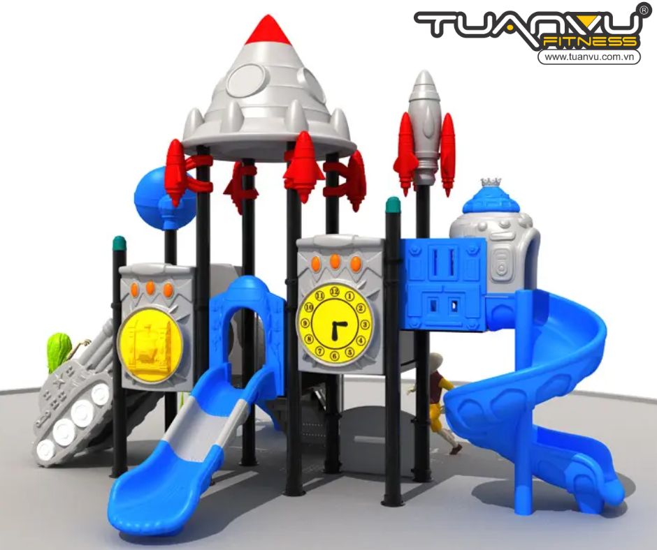 Sân chơi ngoài trời mầm non vũ trụ KP-TK012