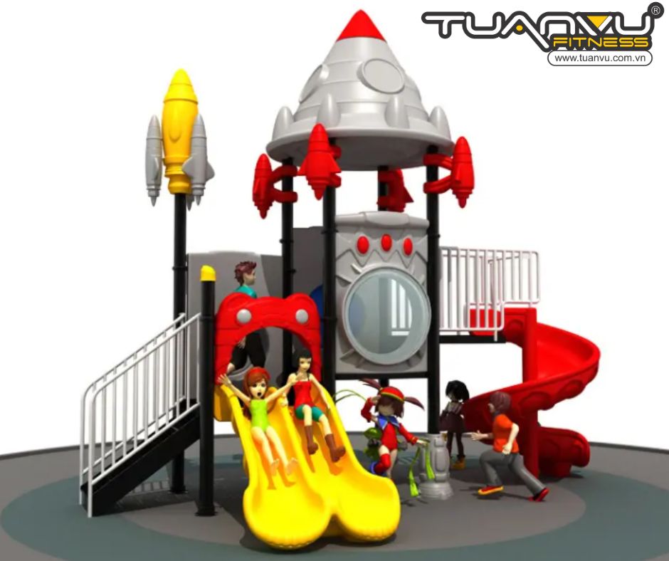 Sân chơi ngoài trời mầm non vũ trụ KP-TK014