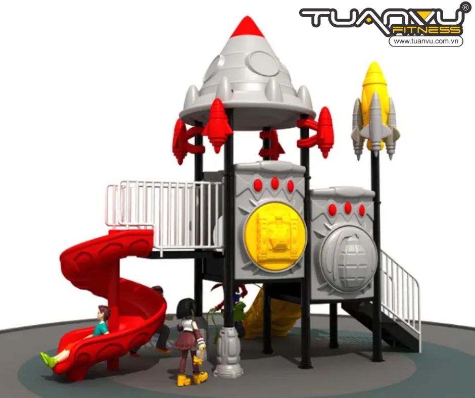 Sân chơi ngoài trời mầm non vũ trụ KP-TK014