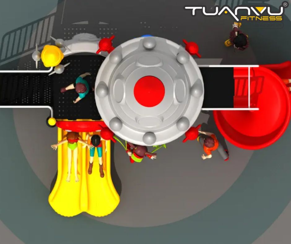 Sân chơi ngoài trời mầm non vũ trụ KP-TK014