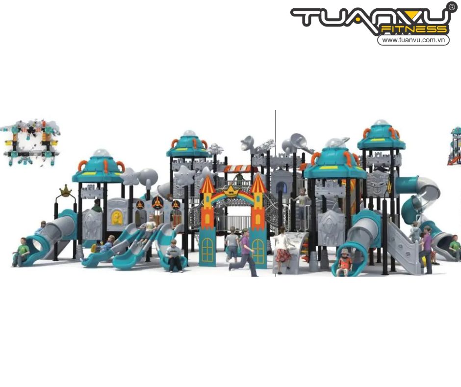 Sân chơi ngoài trời mầm non vũ trụ KP-TK019