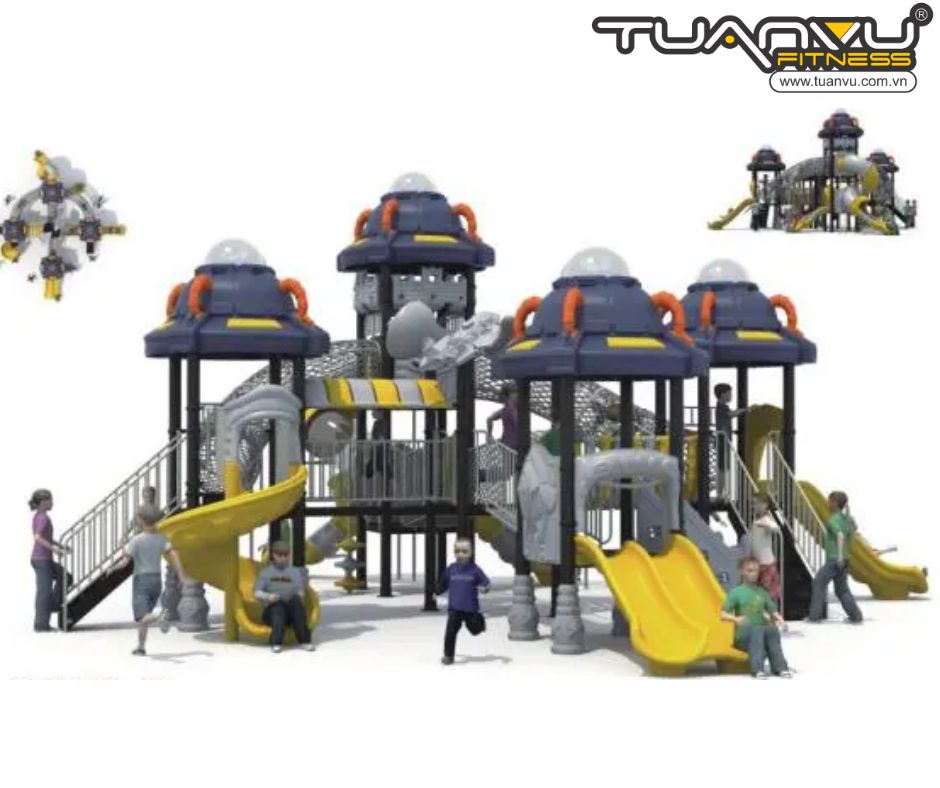 Sân chơi ngoài trời mầm non vũ trụ KP-TK021
