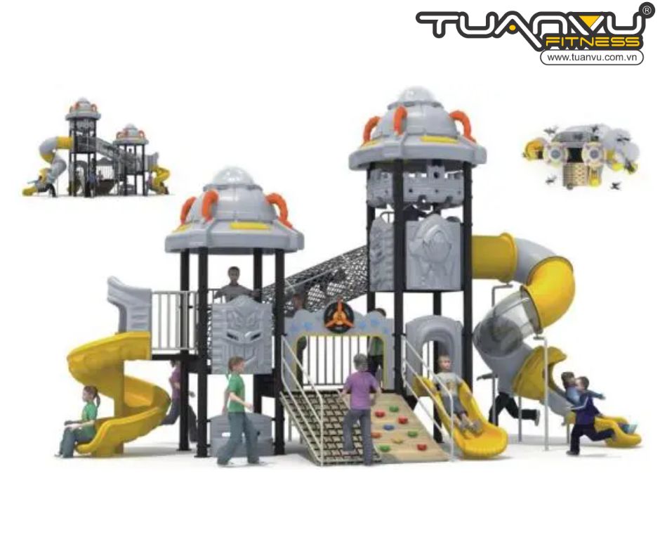 Sân chơi ngoài trời mầm non vũ trụ KP-TK022