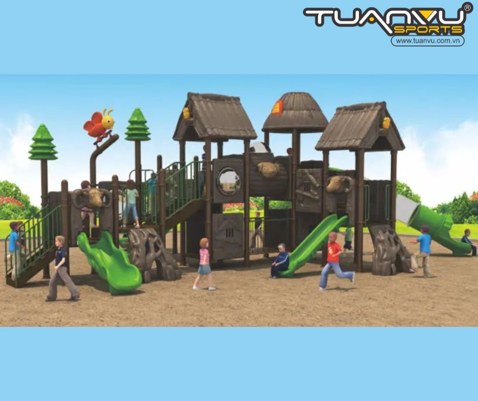 Sân chơi ngoài trời nhà cây 2 tầng KP-TY015