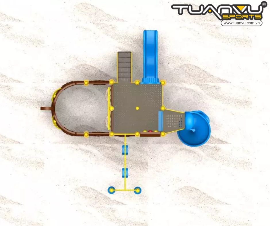 Sân chơi ngoài trời tàu cướp biển KP-HD125