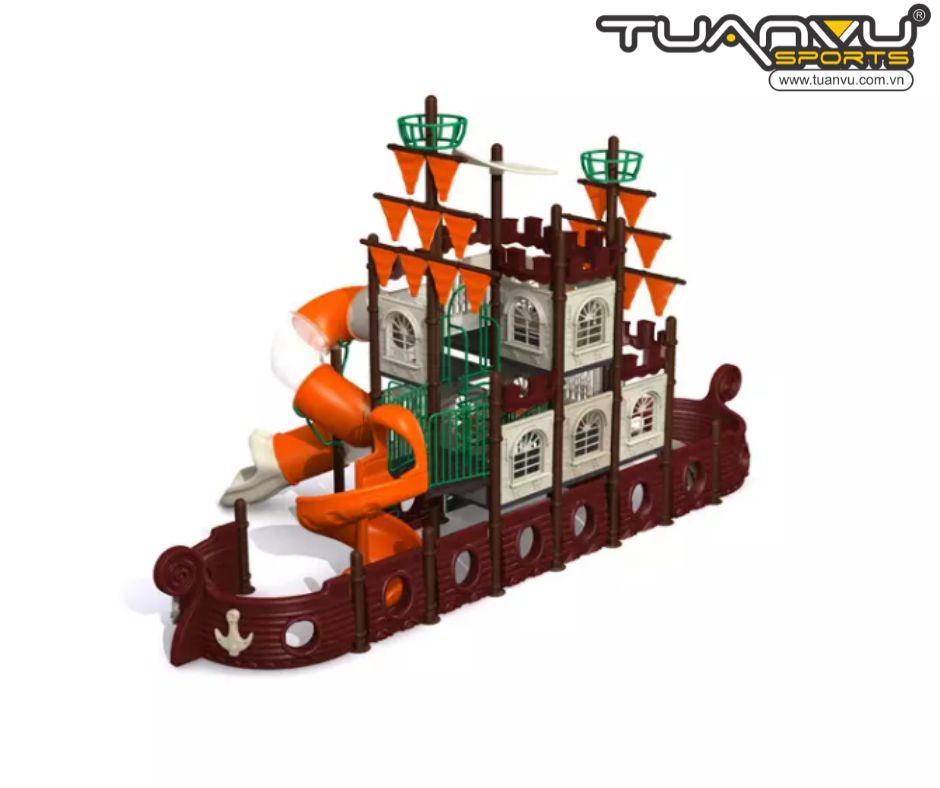 Sân chơi ngoài trời tàu cướp biển KP-HD1354