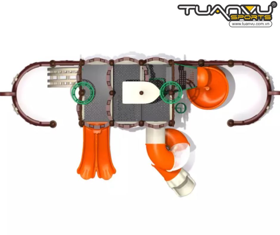 Sân chơi ngoài trời tàu cướp biển KP-HD1354
