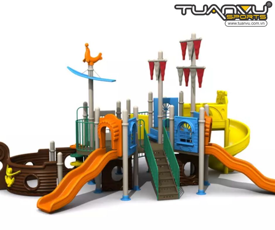 Sân chơi ngoài trời tàu cướp biển Mpeccable KP-HD103