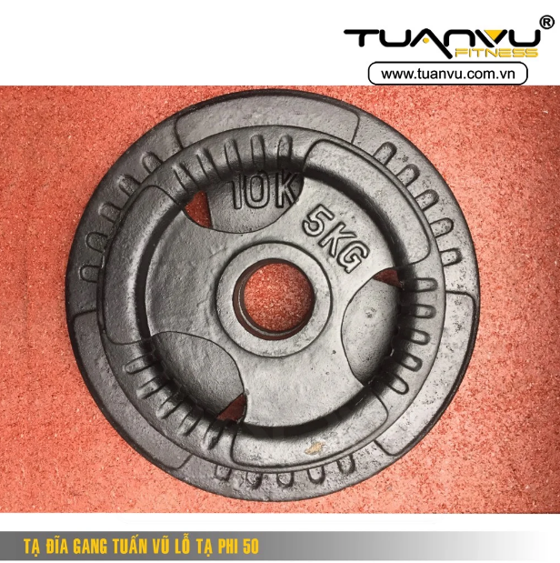 Tạ đĩa gang lỗ tạ phi 50