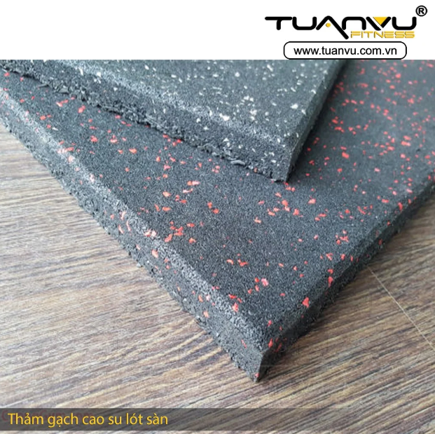 Thảm gạch cao su lót sàn 1m x 1m