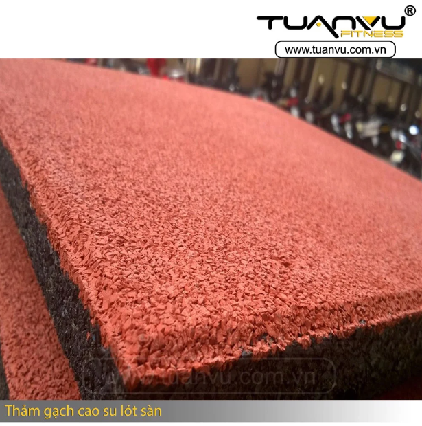 Thảm gạch cao su lót sàn 1m x 1m