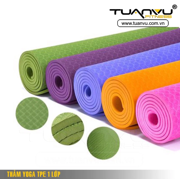 Thảm yoga TPE 6mm 1 lớp